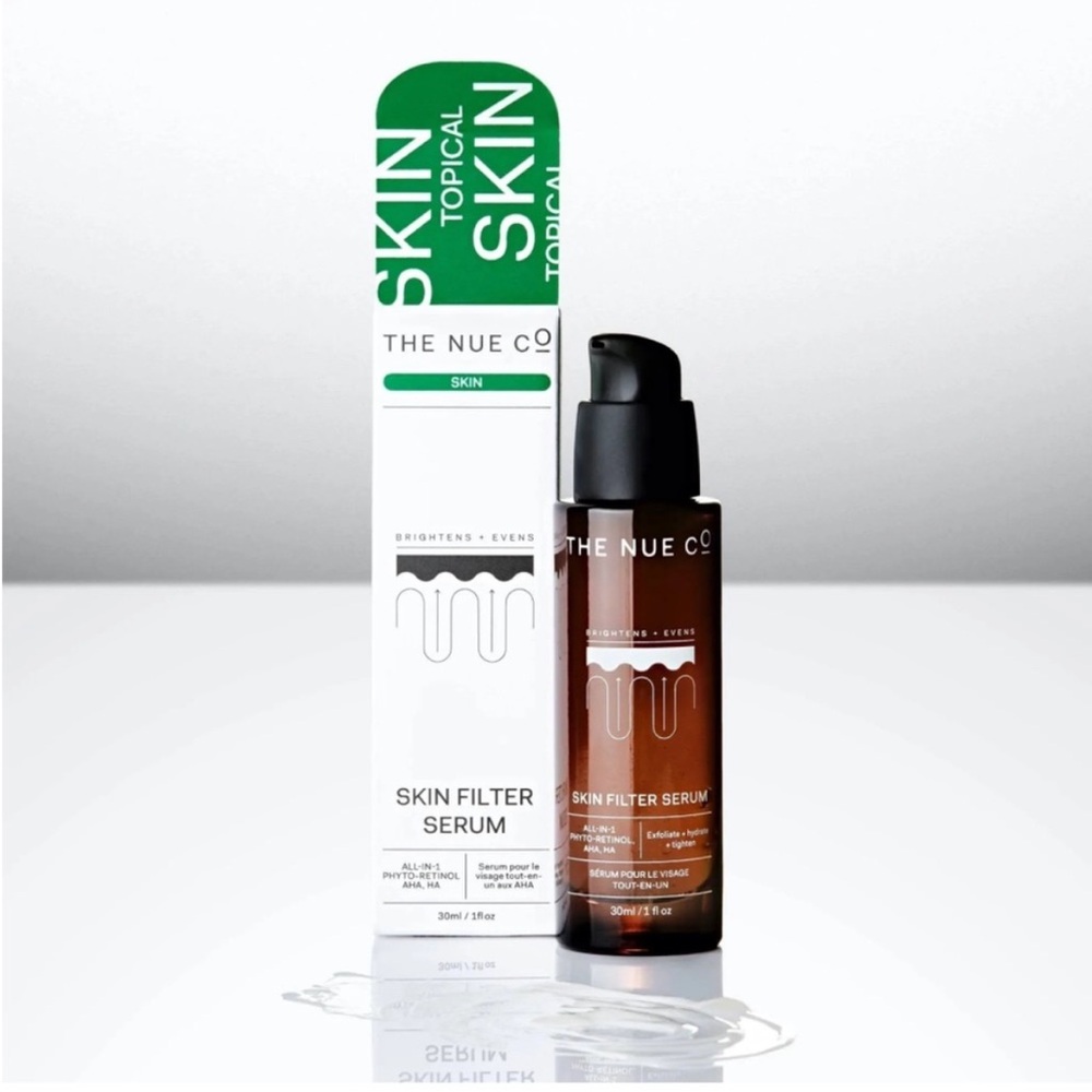 The Nue Co Skin Filter Serum Retinol BHA AHA Anti Aging Hyaluronic Acid NWT